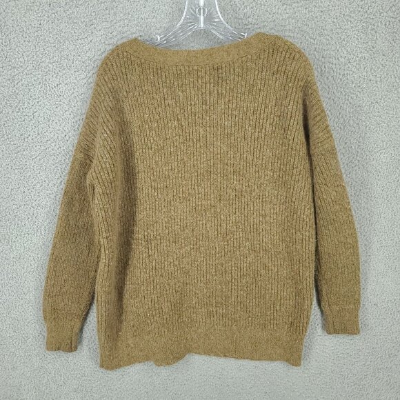 Free People Sweater Womens Xl Brown Cardigan V Neck Long Sleeve - Picture 6 of 8